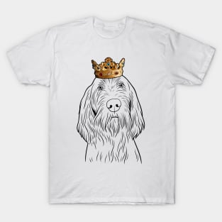 Spinone Italiano Dog King Queen Wearing Crown T-Shirt